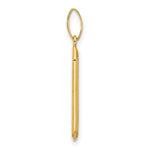 Leslie's 14K with Black Enamel Polished Pendant - Product Photo