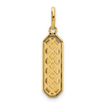Leslie's 14K with Black Enamel Polished Pendant - Product Photo
