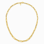 14K Yellow Gold Polished Fancy Link Necklace - Product Photo