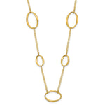 Leslie's 14k Polished Oval Link 20in Necklace - Product Photo