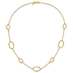 Leslie's 14k Polished Oval Link 20in Necklace - Product Photo