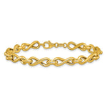 Leslie's 14K Polished Fancy Twisted Link Infinity Bracelet - Product Photo