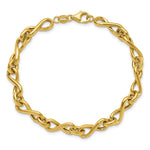 Leslie's 14K Polished Fancy Twisted Link Infinity Bracelet - Product Photo