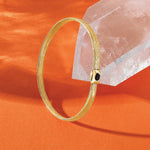 Leslie's 14K Polished Onyx Mesh Slip-on Stretch Bracelet - Product Photo