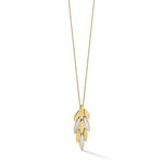 Leslie's 14K Two-tone Polished/Dia-cut Fancy w/1in ext. Necklace - Product Photo