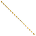 Leslie's 14K Polished Geometric Link Bracelet - Product Photo