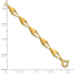 Leslie's 14K Polished Geometric Link Bracelet - Product Photo