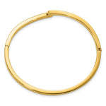 Leslie's 14K Polished Fancy Bypass Hinged Bangle - Product Photo