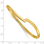 Leslie's 14K Polished Fancy Bypass Hinged Bangle - Product Photo