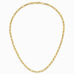 14K Yellow Gold Polished Fancy Link Necklace - Product Photo