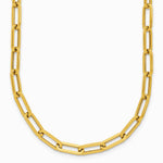 14K Yellow Gold Polished Fancy Link Necklace - Product Photo