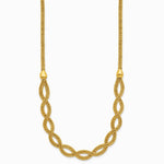 14K Yellow Gold Polished Fancy Woven Necklace - Product Photo