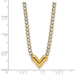 Leslie's 14K w/RH-plating Polished Fancy 18in Necklace - Product Photo