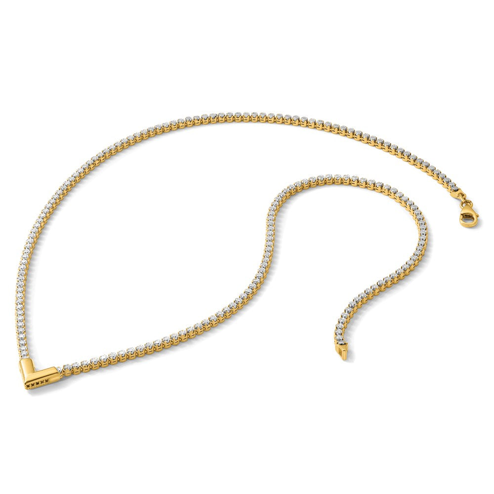Leslie's 14K w/RH-plating Polished Fancy 18in Necklace - Product Photo