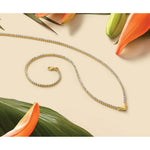 Leslie's 14K w/RH-plating Polished Fancy 18in Necklace - Product Photo