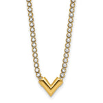 Leslie's 14K w/RH-plating Polished Fancy 18in Necklace - Product Photo