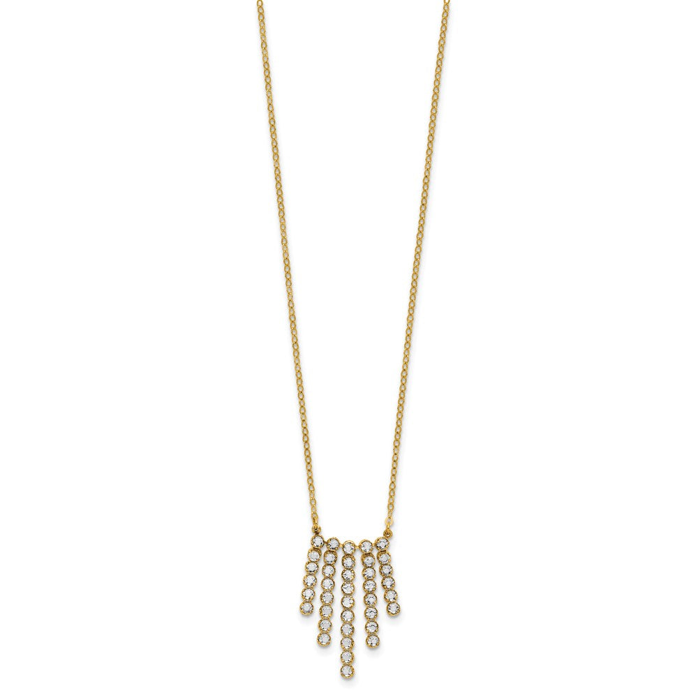 Leslie's 14K w/RH-plating Polished Fancy 18in Necklace - Product Photo