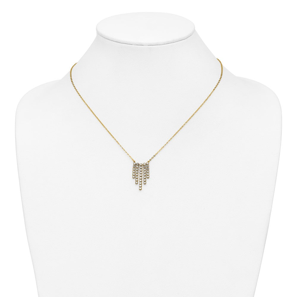Leslie's 14K w/RH-plating Polished Fancy 18in Necklace - Product Photo