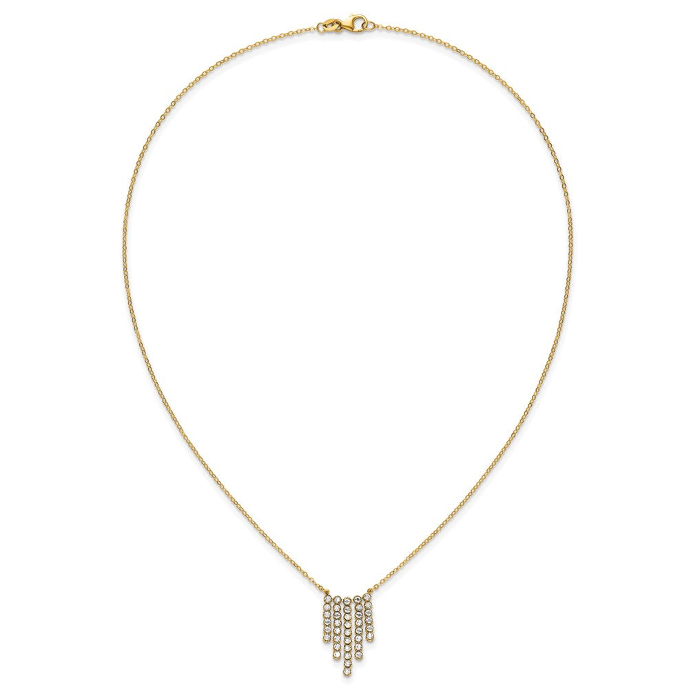 Leslie's 14K w/RH-plating Polished Fancy 18in Necklace - Product Photo