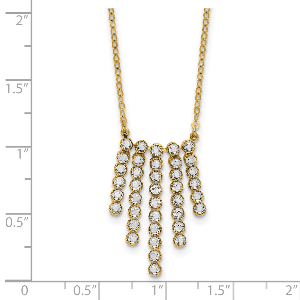 Leslie's 14K w/RH-plating Polished Fancy 18in Necklace - Product Photo