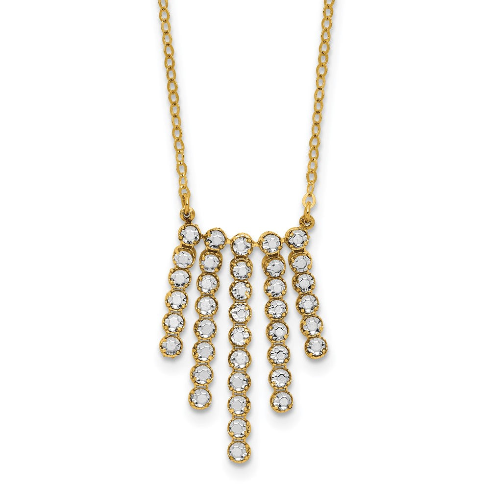 Leslie's 14K w/RH-plating Polished Fancy 18in Necklace - Product Photo