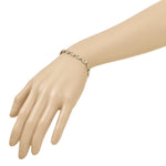 Leslie's 14K w/White Rhodium Polished and D/C Bracelet - Product Photo