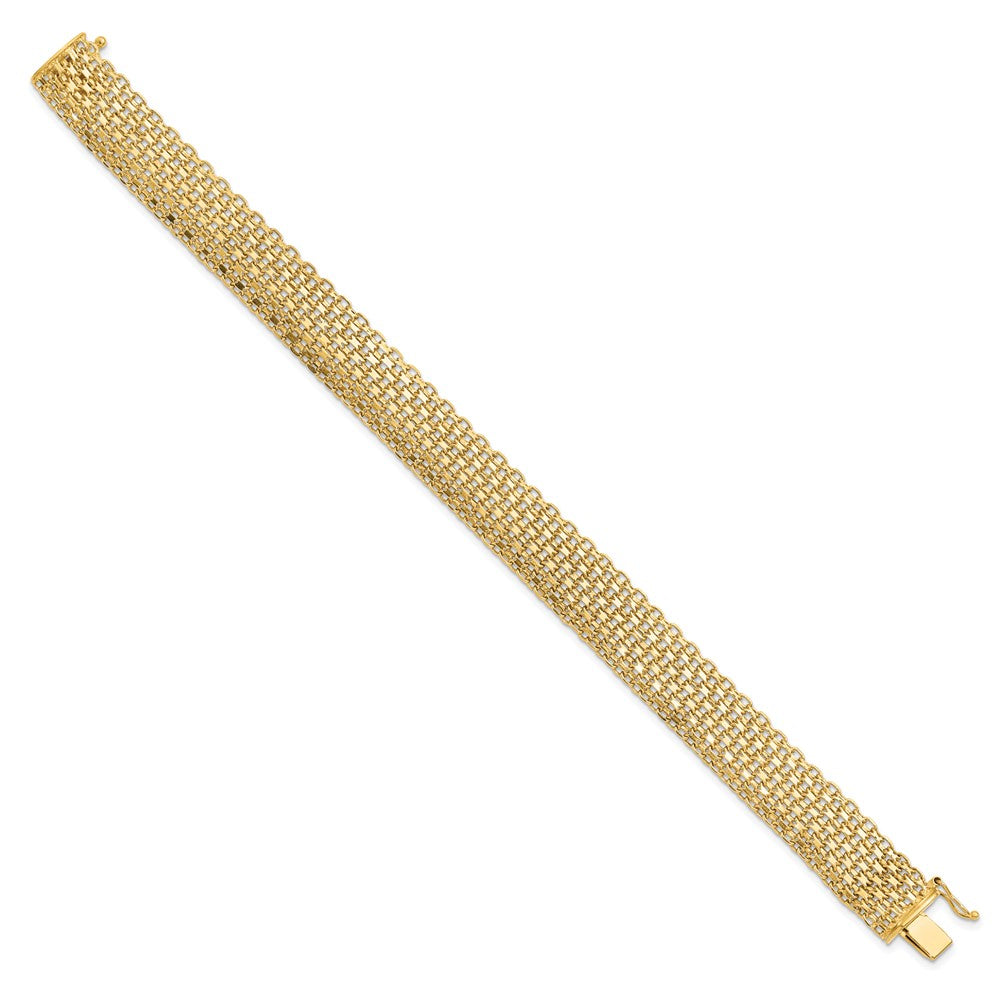 14K Yellow Gold Polished Bracelet - Product Photo