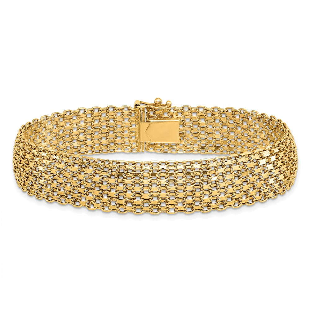 14K Yellow Gold Polished Bracelet - Product Photo