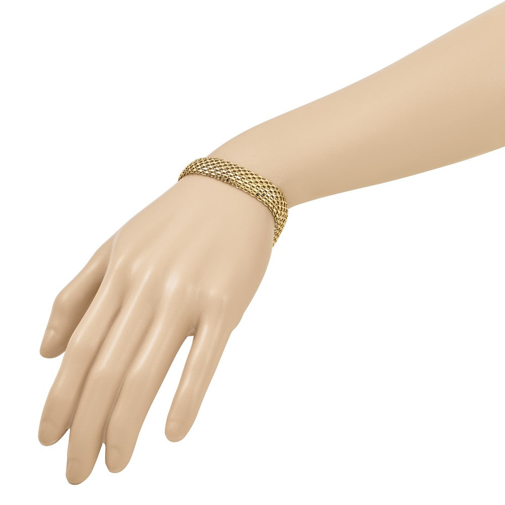 14K Yellow Gold Polished Bracelet - Product Photo
