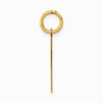 14K Yellow Gold Medium Polished Number 7 Charm - Product Photo