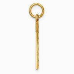 10K / 14K Yellow Gold 10ky Casted Large Diamond Cut Number 7 Charm - Product Photo