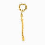 10K / 14K Yellow Gold Large Polished Number 2 Charm - Product Photo