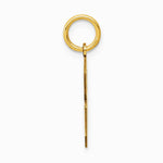 10K / 14K Yellow Gold Medium Satin Number 8 Charm - Product Photo