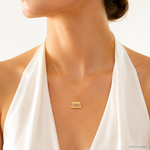 14k Lincoln Memorial Charm - Model Shot