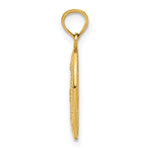 10K / 14K Yellow Gold Miraculous Medal Pendant - Product Photo