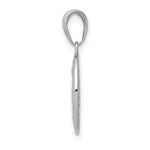 10K / 14K White Gold Miraculous Medal Pendant - Product Photo