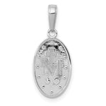 10K / 14K White Gold Miraculous Medal Pendant - Product Photo