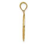 10K / 14K Yellow Gold Miraculous Medal Pendant - Product Photo