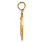 10K / 14K Yellow Gold Miraculous Medal Pendant - Product Photo