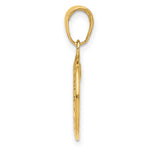 10K / 14K Yellow Gold Saint Christopher Medal Charm - Product Photo