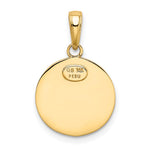 10K / 14K Yellow Gold Saint Christopher Medal Charm - Product Photo
