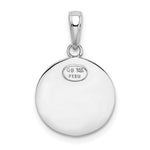 10K / 14K White Gold Saint Christopher Medal Charm - Product Photo