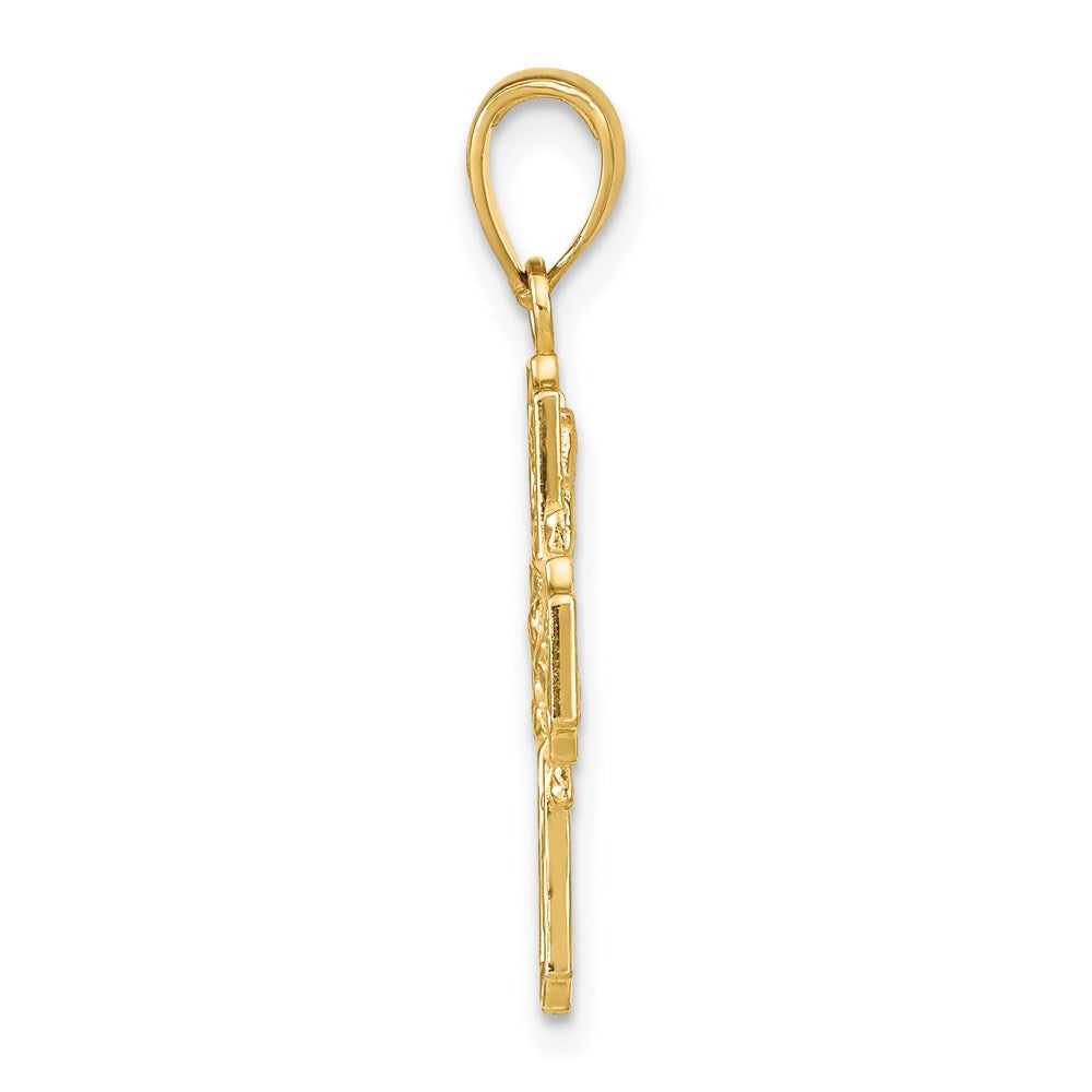 14k 4-Way Medal Pendant - Product Photo