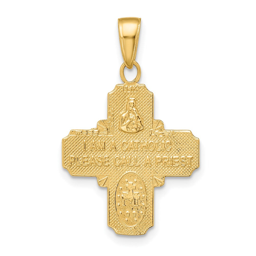 14k 4-Way Medal Pendant - Product Photo