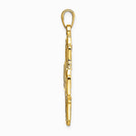 10K / 14K Yellow Gold Four-Way Medal Pendant - Product Photo