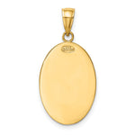 10K / 14K Yellow Gold Saint Christopher Medal Pendant - Product Photo