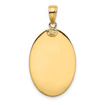 10K / 14K Yellow Gold Saint Christopher Medal Pendant - Product Photo