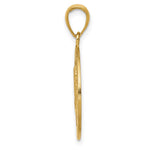 10K / 14K Yellow Gold Saint Christopher Medal Pendant - Product Photo