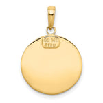 10K / 14K Yellow Gold Saint Christopher Medal Pendant - Product Photo