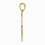 14K Yellow Gold Saint Christopher Medal Pendant - Product Photo